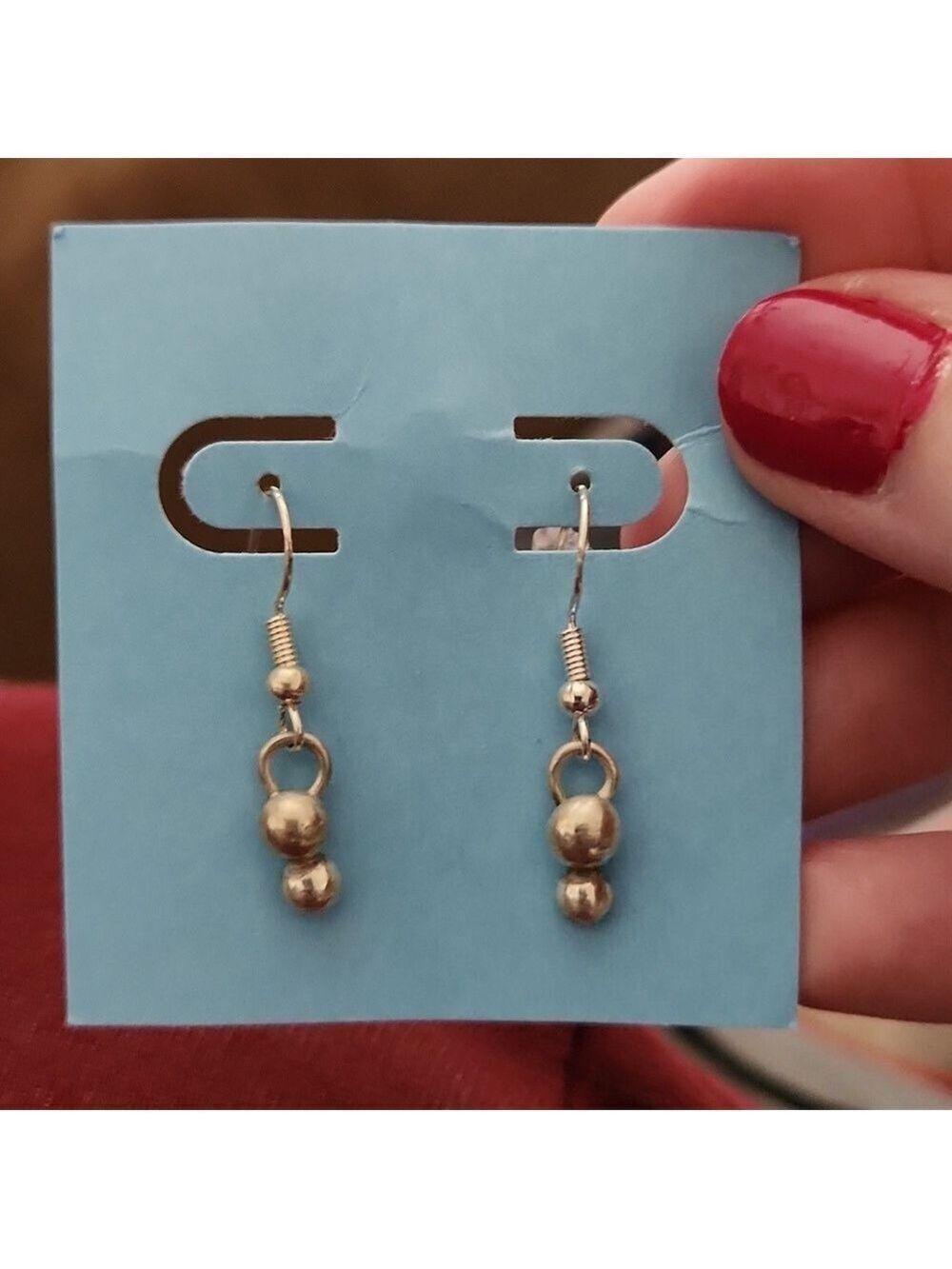 Sterling silver small ball earrings